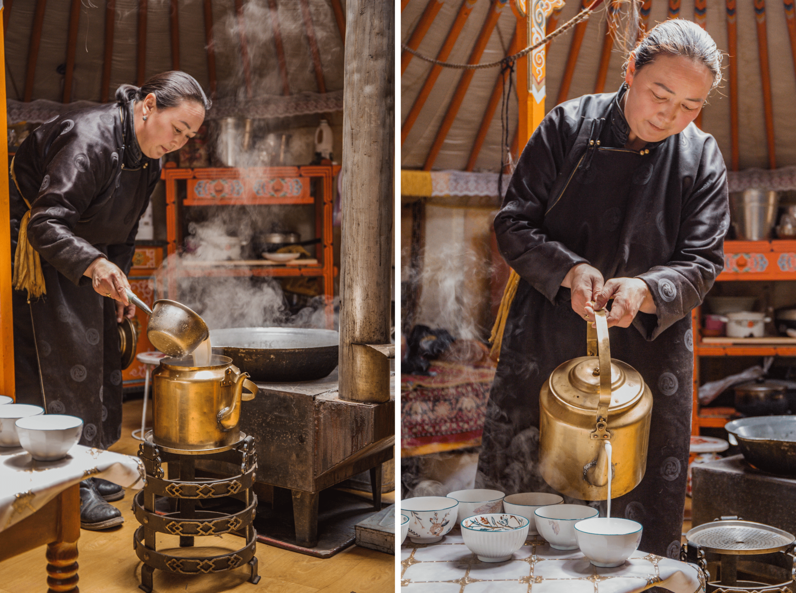 Traditional Mongolian Foods Milk Tea