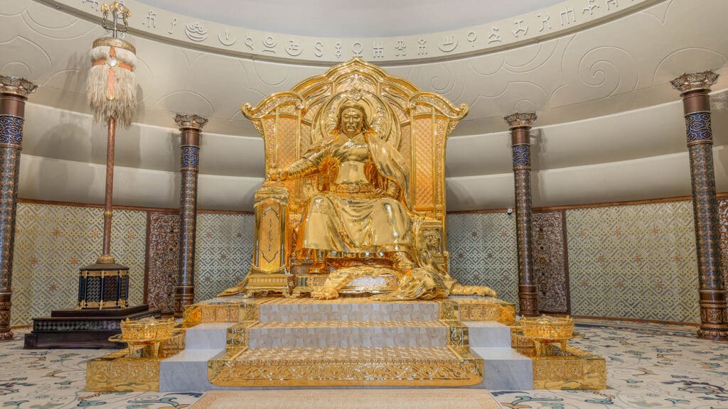 The Great Chinggis Khaan Golden Statue Ulaanbaatar