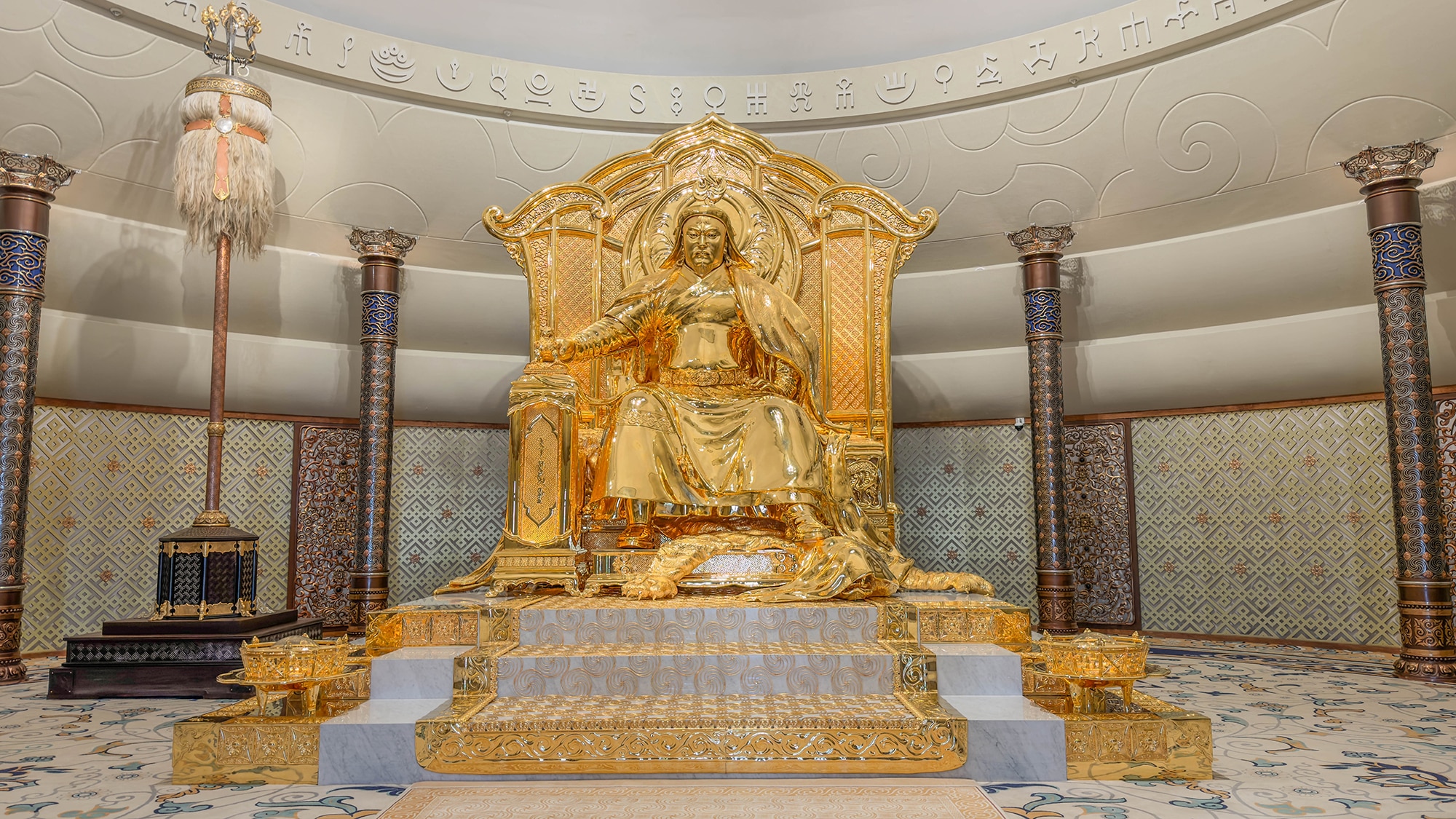 The Great Chinggis Khaan Golden Statue Ulaanbaatar